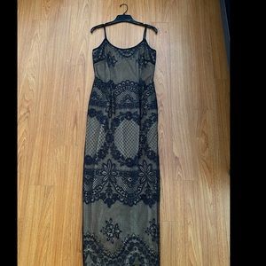 Lace Sparkle Evening Gown